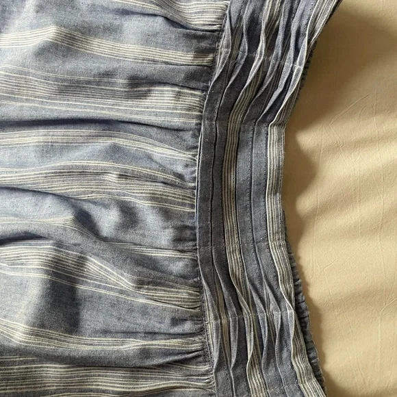 Blue/White Striped Women's Maxi Skirt NWOT - Picture 3 of 4